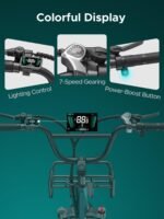 ENGWE L20 Boost Bicicleta Eléctrica Fatbike Step-Through 20" Azul – 250W 75Nm, 48V 13Ah, 126km, Cesta, 7V - Imagen 5