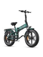ENGWE Engine Pro 2.0 Bicicleta Eléctrica Plegable Fatbike 20" – 250W 75Nm, 16Ah 768Wh 110km, Hidráulicos, Suspensión Total, Verde