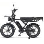 OUXI H9 Bicicleta Eléctrica Fatbike 20" – 250W 60Nm, 48V 15Ah, Doble Suspensión, Frenos Hidráulicos, Portaequipajes, Negro