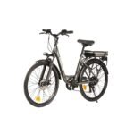 Nilox J5 Plus Bicicleta Eléctrica 26" – Motor BAFANG 250W, Batería LG 36V 9.6Ah, Shimano 7V, 65km Autonomía, Gris