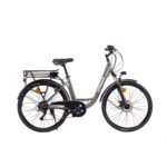 Nilox J5 Plus Bicicleta Eléctrica 26" – Motor BAFANG 250W, Batería LG 36V 9.6Ah, Shimano 7V, 65km Autonomía, Gris - Imagen 2