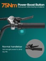 ENGWE L20 Boost Bicicleta Eléctrica Fatbike Step-Through 20" Azul – 250W 75Nm, 48V 13Ah, 126km, Cesta, 7V - Imagen 9