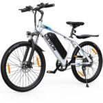 VARUN Bicicleta Eléctrica MTB 24" – 250W, 36V 280Wh, 50km Autonomía, 5 Modos, Certificación StVZO, Blanco