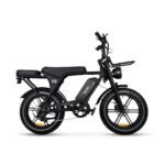 OUXI V8 Bicicleta Eléctrica Fatbike 20" – 250W 60Nm, 48V 15Ah 60km, Frenos Hidráulicos, Bluetooth, Portaequipajes, Negro