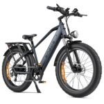 ENGWE E26 Bicicleta Eléctrica MTB Fatbike 26" – 250W, 48V 16Ah, 140km Asistido, Doble Suspensión, 7V, Pantalla LCD, Gris