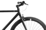 FabricBike Original Fixed Gear 28" – Cuadro Acero Hi-Ten 10.45kg, Flip-Flop, Llantas Aluminio 43mm, Negro Mate Talla M - Imagen 7