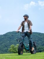 ENGWE L20 Boost Bicicleta Eléctrica Fatbike Step-Through 20" Azul – 250W 75Nm, 48V 13Ah, 126km, Cesta, 7V - Imagen 2