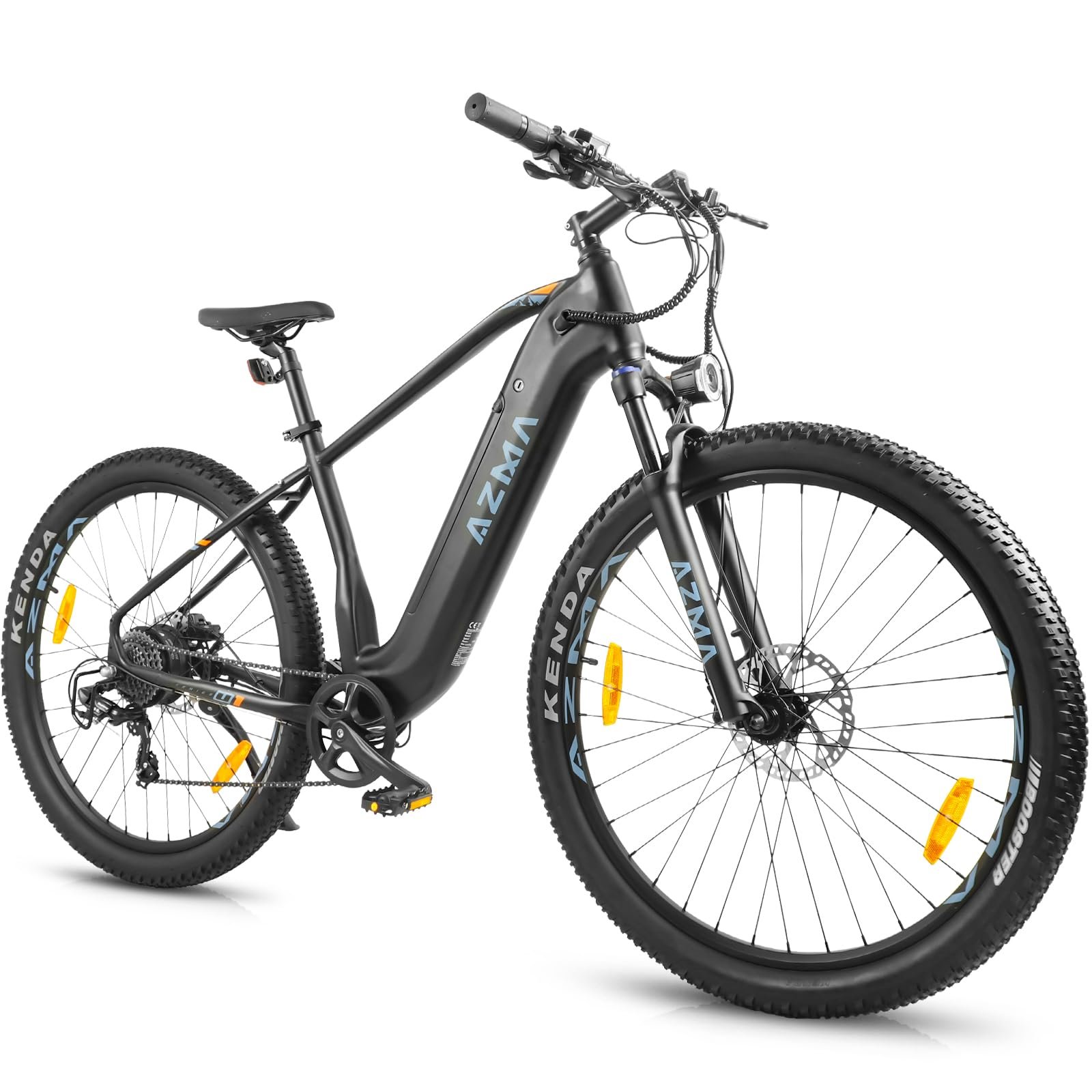 719QQFfF0tL Powerme Bicicleta Eléctrica MTB 27,5" – 250W, 36V 18Ah 648Wh, 8 Velocidades, Frenos Hidráulicos, Suspensión 100mm, Negro - Imagen 1