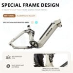 CEAYA A20 Pro Bicicleta Eléctrica Plegable Fatbike 20" – 250W 75Nm, 48V 20Ah 960Wh, 100km, Frenos Hidráulicos, Gris - Imagen 9