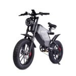 RZOGUWEX X5S Bicicleta Eléctrica Fatbike 20" – 48V 25Ah 110km, 95Nm, Frenos Hidráulicos, Todoterreno Adultos, Negro