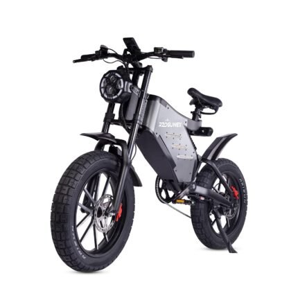 RZOGUWEX X5S Bicicleta Eléctrica Fatbike 20" – 48V 25Ah 110km, 95Nm, Frenos Hidráulicos, Todoterreno Adultos, Negro