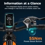 ENGWE bicicleta eléctrica plegable 20 pulgadas Fatbike 250W batería 48V 13Ah extraíble 7 velocidades eBike todoterreno - Imagen 7