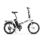 Nilox J1 PRO Bicicleta Eléctrica Plegable 16" – 250W, 36V 8Ah, 40km Autonomía, 6 Velocidades, Pantalla LED, Blanca