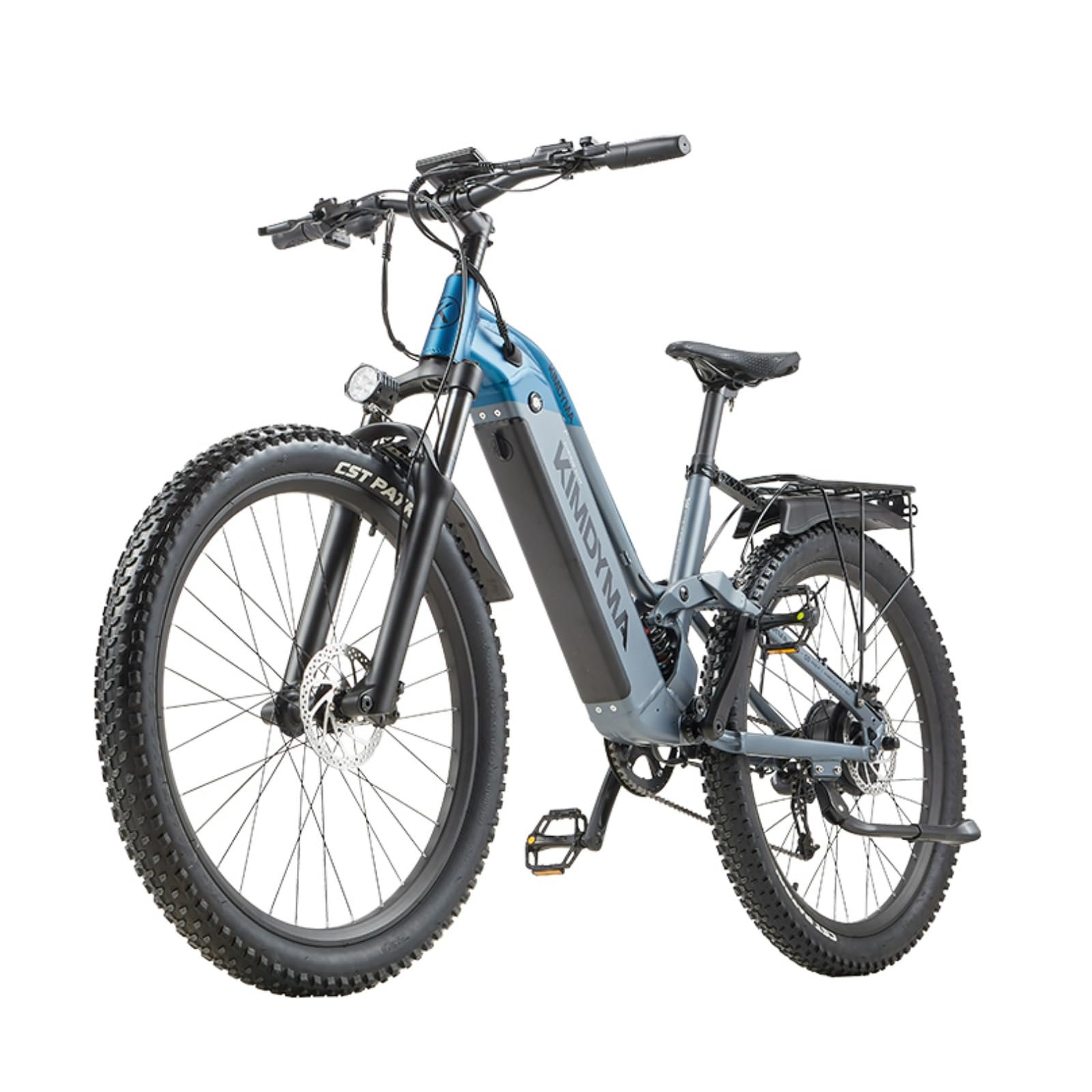 71Yf5tkQSPL KIMDYMA K2 Bicicleta Eléctrica MTB 27,5" – 250W, 48V 20Ah, 9 Velocidades, 5 Niveles PAS, Modo Eléctrico, Azul Grisáceo - Imagen 1