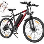 VARUN Bicicleta Eléctrica MTB 27,5" – 250W, 48V 624Wh, 100km Autonomía, 21 Velocidades, GPS App, Rojo