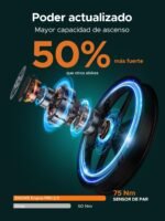 ENGWE Engine Pro 2.0 Bicicleta Eléctrica Plegable Fatbike 20" – 250W 75Nm, 16Ah 768Wh 110km, Hidráulicos, Suspensión Total, Verde - Imagen 7