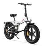 ENGWE Engine X Bicicleta Eléctrica Plegable Fatbike 20" – 250W, 48V 13Ah, 120km, Suspensión Completa, 7V, Aluminio 6061, Blanco