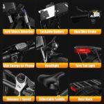 Zylvro V3 Bicicleta Eléctrica Plegable Fatbike 20" – 250W, 48V 13Ah, 110km Autonomía, 7 Velocidades, Blanco - Imagen 2