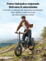 ENGWE Engine Pro 2.0 Bicicleta Eléctrica Plegable Fatbike 20" – 250W 75Nm, 16Ah 768Wh 110km, Hidráulicos, Suspensión Total, Verde - Imagen 2