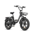 ENGWE L20 Boost Bicicleta Eléctrica Fatbike Step-Through 20" – 250W 75Nm, 48V 13Ah, 126km, 7V, Cesta, Negro