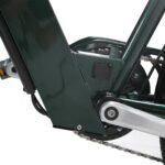 Antgooat Bicicleta Eléctrica Urbana 26" – 250W, 36V 360Wh, 90km, Cesta y Portaequipajes, Guardabarros, Verde Mujer - Imagen 4