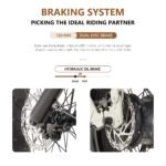 CEAYA A20 Pro Bicicleta Eléctrica Plegable Fatbike 20" – 250W 75Nm, 48V 20Ah 960Wh, 100km, Frenos Hidráulicos, Gris - Imagen 4