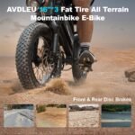 VDL Bicicleta Eléctrica Fatbike 16" – 250W, 36V 13Ah, 60km Autonomía, Frenos Disco, Pantalla LED, Adolescentes y Adultos - Imagen 8