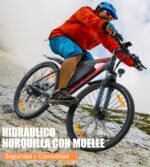 VARUN Bicicleta Eléctrica MTB 27,5" – 250W, 48V 624Wh, 100km Autonomía, 21 Velocidades, GPS App, Rojo - Imagen 3