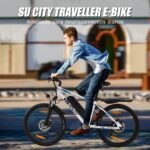 VARUN Bicicleta Eléctrica MTB 24" – 250W, 36V 280Wh, 50km Autonomía, 5 Modos, Certificación StVZO, Blanco - Imagen 4