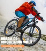 VARUN Bicicleta Eléctrica MTB 27,5" Azul – 250W, 48V 624Wh, 100km, 21 Velocidades, App GPS Key-Disp - Imagen 3