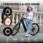 Powerme Bicicleta Eléctrica MTB 27,5" – 250W, 36V 18Ah 648Wh, 8 Velocidades, Frenos Hidráulicos, Suspensión 100mm, Negro - Imagen 2