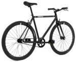 FabricBike Original Fixed Gear 28" – Cuadro Acero Hi-Ten 10.45kg, Flip-Flop, Llantas Aluminio 43mm, Negro Mate Talla M - Imagen 8
