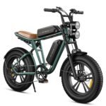 ENGWE M20 Doble Batería Bicicleta Eléctrica Fatbike 20" – 250W, 48V 26Ah, 150km, Suspensión Total, Tektro 160mm, Verde
