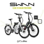 Flebi Swan Bicicleta Eléctrica Plegable 24" – 250W, 10.4Ah 70km, Frenos Hidráulicos, Schwalbe, 7V, 130kg, Gris - Imagen 5