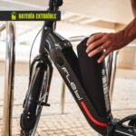 Flebi Swan Bicicleta Eléctrica Plegable 24" – 250W, 10.4Ah 70km, Frenos Hidráulicos, Schwalbe, 7V, 130kg, Gris - Imagen 4