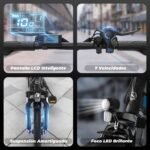 VARUN Bicicleta Eléctrica Plegable 20" – 250W, 48V 374Wh, 70km Autonomía, Pantalla LCD, 7 Velocidades, Negro - Imagen 3