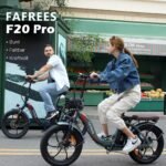 Fafrees F20 PRO Bicicleta Eléctrica Plegable Fatbike 20" – 250W 40Nm, 36V 18Ah, 150km, 7V, Frenos Disco, Negro - Imagen 7