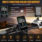 Zylvro V3 Bicicleta Eléctrica Plegable Fatbike 20" – 250W, 48V 13Ah, 110km Autonomía, 7 Velocidades, Blanco - Imagen 5