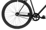 FabricBike Original Fixed Gear 28" – Cuadro Acero Hi-Ten 10.45kg, Flip-Flop, Llantas Aluminio 43mm, Negro Mate Talla M - Imagen 5