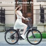 VARUN Bicicleta Eléctrica Trekking 28" – 250W, 48V 499Wh, 100km Autonomía, 7 Velocidades, Certificación StVZO, Negro - Imagen 2