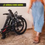 Flebi Swan Bicicleta Eléctrica Plegable 24" – 250W, 10.4Ah 70km, Frenos Hidráulicos, Schwalbe, 7V, 130kg, Gris - Imagen 3